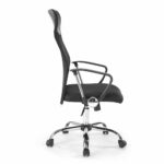SILLON DE OFICINA NEGRO PATA CROMADA - Imagen 2