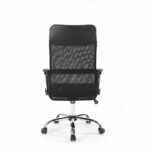 SILLON DE OFICINA NEGRO PATA CROMADA - Imagen 3