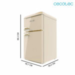 Bolero CoolMarket 2D Origin 86 Beige E Mini frigorífico retro beige - Imagen 2