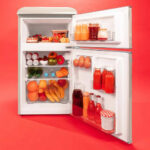 Bolero CoolMarket 2D Origin 86 Beige E Mini frigorífico retro beige - Imagen 3