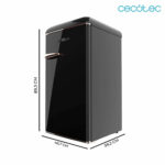 FRIGORIFICO BAJO ENC CECOTEC NEGRO RETRO COOLMARKET TT - Imagen 3
