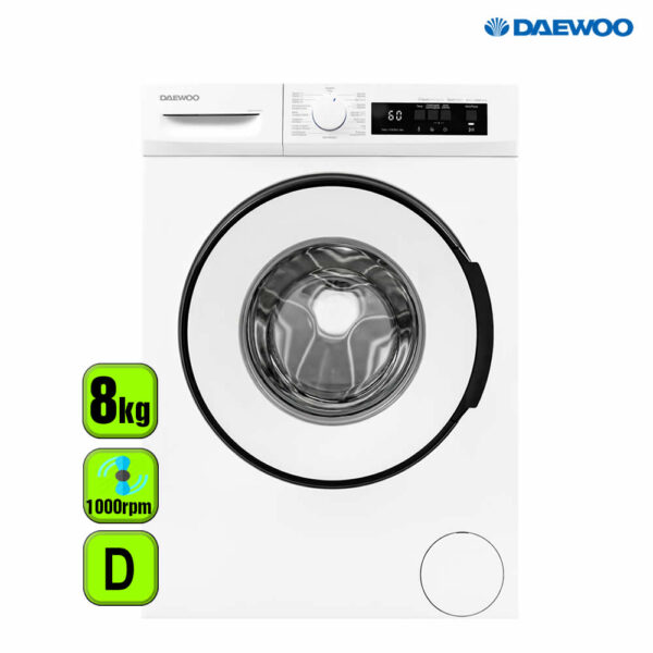 LAVADORA DAEWOO 8 KG 1000 D RPM D DISPLAY