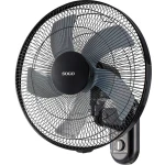VENTILADOR PARED SOGO NEGRO 5 ASPAS 40 CM 50W