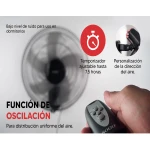 VENTILADOR PARED SOGO NEGRO 5 ASPAS 40 CM 50W - Imagen 2