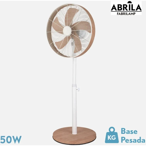 VENTILADOR PIE ABRILA ALCAÃ‘IZ BLANCO/HAYA