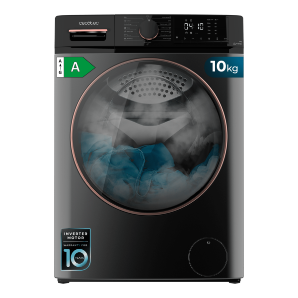LAVADORA CECOTEC 10 KG  1400 A DressCode 10610 Inverter Steel A