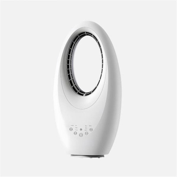 Ventilador Sin Aspas Canales Gris 50W | 3 Velocidades | Oscilante | LED | Táctil